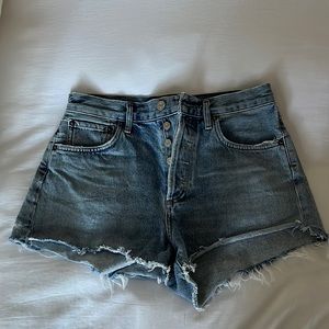 Agolde Cutoff Denim Shorts